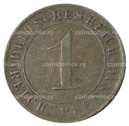 Монета 1 рейхспфенниг 1925 года A Германия