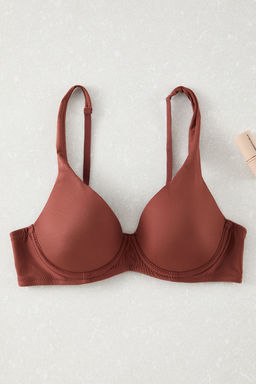 TRENDYOLMILLA Kahverengi Micro Balensiz Kapl? T-Shirt Bra Orme Sutyen THMSS25SU00006 фото 5