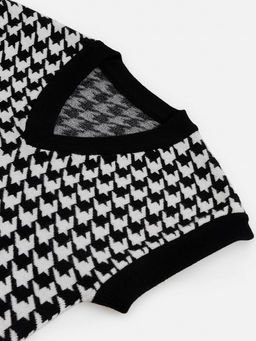 ACOOLA / Жилет детский для девочек Jimmy черно-белый фото 5