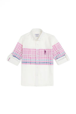 Фиолетовая рубашка с длинным рукавом для мальчика Неожиданная скидка в корзине - U.s. polo assn фото 2