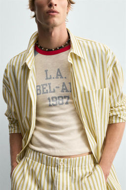STRIPED SHIRT WITH POCKET - Zara фото 6