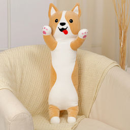 Мягкая игрушка-подушка Корги, 70 см