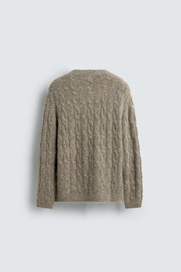BRUSHED CABLE-KNIT JUMPER - Zara фото 9