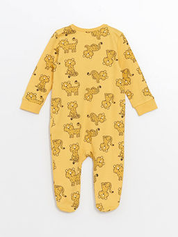 Bask?l? Erkek Bebek Tulumu