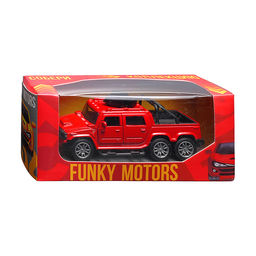 Красная инерционная машинка вид D die-cast , 1:32