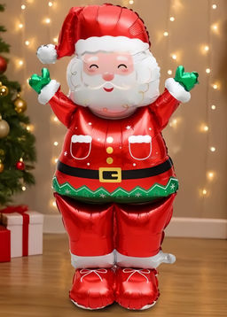 Большой надувной дед мороз,для украшения Рождественской вечеринки, шары воздушные,96*52cm,1 шт