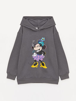 Minnie Mouse Bask?l? K?z ?ocuk Hoodie ve E?ofman Alt? - Waikiki фото 2