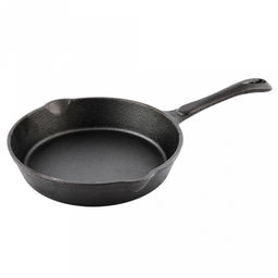 Сковорода чугунная д16см, h3,5см, длина 31,5см, литая ручка, "My Real Iron Cook" (Китай)