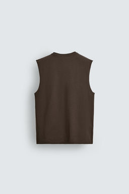 CAMISETA TANK LIGHTWEIGHT RELAXED FIT / Marr?n - Zara фото 7
