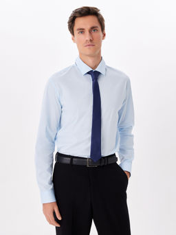 Сорочка мужская длинный рукав GREG 210/237/BL/ZN STRETCH