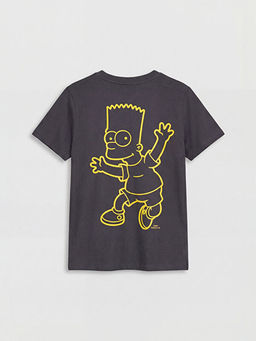 Bisiklet Yaka The Simpsons Bask?l? Erkek ?ocuk Ti??rt