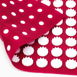 Аппликатор Кузнецова комплект, 144 колючки, спантекс, красный, 260×560 мм + валик 140×230