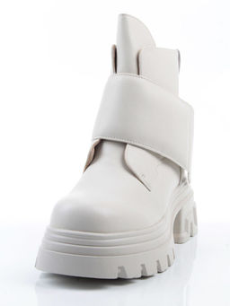 04-PAS148-2Z MILK Ботинки зимние женские (натуральная кожа, 100% шерсть)