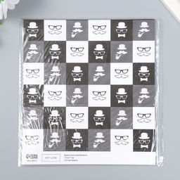 Цена за 10 шт. Двусторонняя бумага для скрапбукинга Арт Узор. Харизма и стиль, 180 г/м?, 15.5?17 см