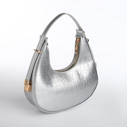 Сумка женская через плечо, цвет серебряный 21*21,5*6 см - Nazamok фото 2