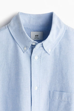 Camisa Oxford de manga corta Loose Fit - H&m фото 6