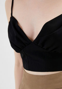 Укороченная блузка-топ корсетного кроя - Incity фото 5