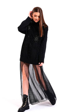 V8-018 юбка женская черный - Mozart фото 7