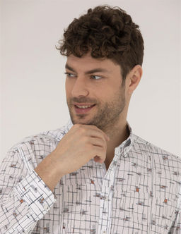 Kahverengi Slim Fit Uzun Kollu G_mlek - Pierre cardin фото 3