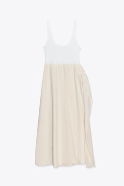 CONTRAST PLEATED DRESS - Zara фото 6