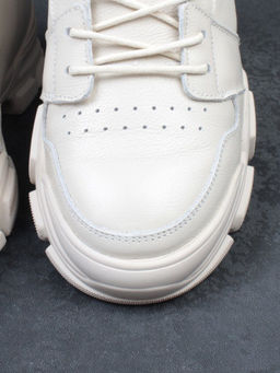 01-REN8-CAX-4-1 BEIGE Ботинки демисезонные женские (натуральная кожа, байка) - Фабричный китай фото 15