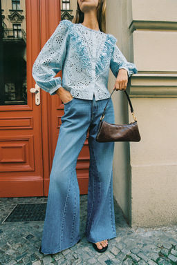 Z1975 HIGH-WAIST WIDE-LEG JEANS - Zara фото 3
