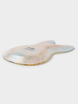 Блюдо сервировочное Доляна Пасха. Кролик с бантиком, 21?13.5?1.8 см, стекло, разноцветное