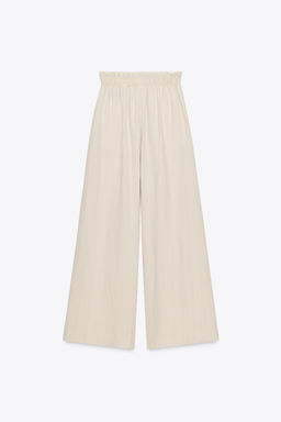 ZW COLLECTION FLOWING PYJAMA TROUSERS - Zara фото 7