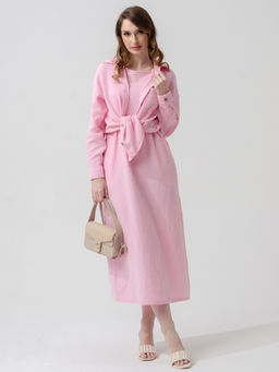 Женское платье муслин розовое 2319 (8)
