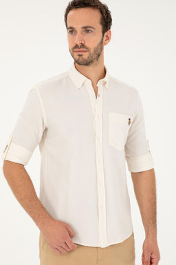 Мужская рубашка с длинным рукавом Stone Неожиданная скидка в корзине - U.s. polo assn фото 3