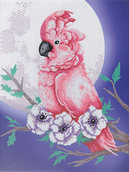 Кристальная (алмазная) мозаика ФРЕЯ ALPD-157 на подрамнике Какаду 30 х 40 см