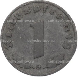 Монета 1 рейхспфенниг 1941 года G Германия