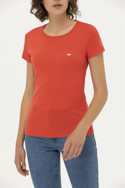 U. S. Polo Assn Женская красная футболка с круглым вырезом - U.s. polo assn фото 13