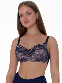 Бюстгальтер Milavitsa 128010/G66 кобальт/нюд