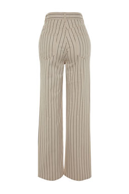 Cok Renkli Cizgili Yuksek Bel Wide Leg Jeans TWOSS23JE00247 - Trendyolmilla фото 7