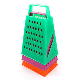 Терка пластмассовая четырехгранная пластмассовая 20см, основание 11,5х9см, цвета микс (Китай) - Домашняя мода фото 2