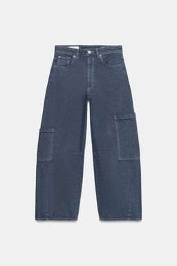 TRF BAGGY BALLOON JEANS WITH POCKETS - Zara фото 7