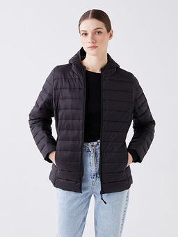 Kad?n Kap??onlu D?z ?i?me Mont