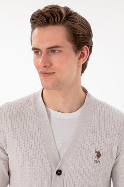Мужской камень Melanj Basic Knitwear Cardigan Cardigan Скидка в корзине - U.s. polo assn фото 2