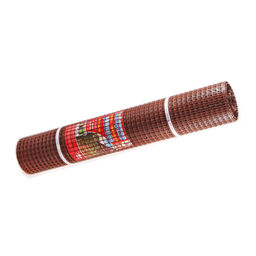 Решетка садовая ЗР-15 (яч.20х20мм) рулон 1х20м (коричневый) пластиковая