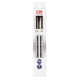Спицы PRYM 194206 чулочные Ergonomics пластик d 5.0 мм 20 см 5 шт