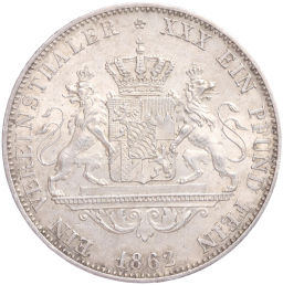 1 союзный талер 1862 года Бавария