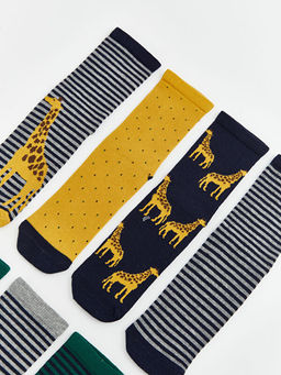 Desenli Erkek ?ocuk Soket ?orap 7li