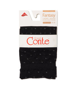 Цена за 2 пары. Носки Классические CONTE Носки женские FANTASY nero - Conte elegant фото 4