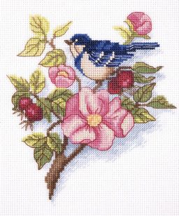 Klart набор для вышивания 8-247 Ветка шиповника 16 х 17 см