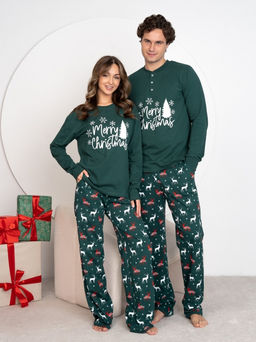 Новогодняя женская пижама с брюками - Binita фото 16