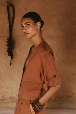 TURN-UP SLEEVE JACKET - Zara фото 5