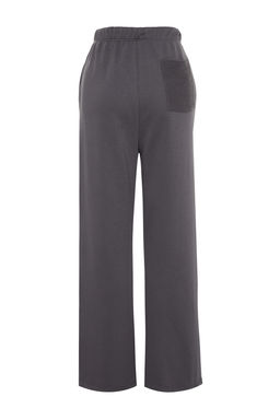 Antrasit Yuksek Bel Kal?n Orme Esofman Alt? Pantolon TWOAW24EA00015 - Trendyolmilla фото 9