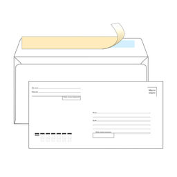 Цена за 30 шт. Конверт 110*220 Е65 "OfficeSpace", с подсказом, без окна, отрывная полоса (E65.1000.2)