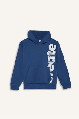Kap__onlu Kanguru Cepli Bask_l_ Sweatshirt Erkek _ocuk - Defacto фото 7